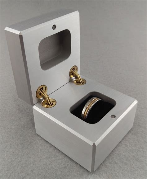 metal ring box|men's ring storage box.